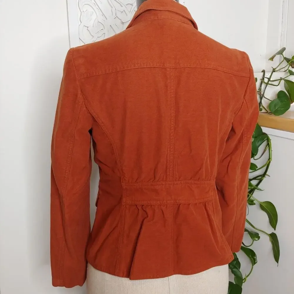 J. Jill Orange Blazer, 6 Petite